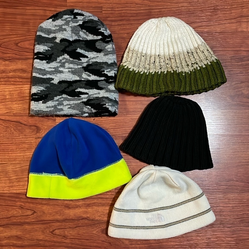 Bundle of 5 Kids Bonnets/Beanies